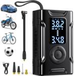 Dunifah MU-001-A vezeték nélküli elektromos légpumpa - újratölthető, autóhoz, motorhoz, kerékpárhoz (MU-001-A)
