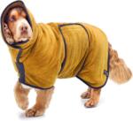 Lucky Paws kutyafürdőköpeny - duplarétegű, ultraabszorbens - okker - XXL méret