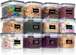 Vtopmart légmentes tárolóedény szett, BPA-mentes, 12 db, 0, 8 L - fekete