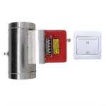 ROOwarMer elektromos kéménydamper rozsdamentes acél - 200 mm átmérő