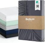 Bedsure gumis lepedő boxspring ágyhoz, mikroszálas - szürke - 140x200 cm (30 cm matracmagasságig)