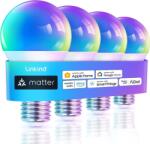Linkind Matter Smart RGBTW LED izzó E27, 9W, 806 lm, 1800-6500K - 4 db
