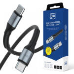 3mk Protection Cablu Date si Incarcare USB-C - USB-C 3MK Hyper N, 100W, 2m, Negru - gsmboutique