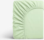 Goldea cearceaf de pat cu elastic din jersey - verde deschis 200 x 220 cm