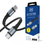 3mk Protection Cablu Date si Incarcare USB-C - USB-C 3MK Hyper N Thunderbolt 4, 240W, 3m, Negru - gsmboutique