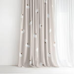 Goldea draperie 100% bumbac - dovleci pe fond crem 160x150 cm