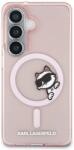 KARL LAGERFELD Husa Karl Lagerfeld IML Peekaboo Choupette cu MagSafe compatibila cu Samsung Galaxy S26, Roz (3666339612733)