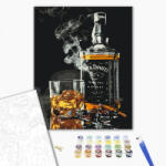 Alkotásutca Lazulj whiskyvel - Számfestő készlet kereten 40x50