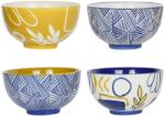  Set 4 boluri Gallery galben/albastru 11, 5/6, 5 cm (76444) Castron