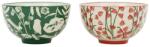  Set 2 boluri Foret Enchante roz/verde 11, 5/6, 5 cm (467086) Castron