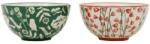  Set 2 boluri Foret Enchante roz/verde 14/7 cm (467084) Castron