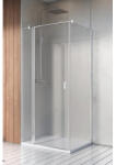 Radaway Cabina dus dreptunghiulara cu usa batanta si perete fix Radaway Nes 8 KDJ II 120x100 cm, sticla securizata 8 mm (10086120-01-01R/10089100-01-01)