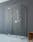 Radaway Cabina dus dreptunghiulara cu usa batanta si 2 pereti Radaway Essenza KDJ+S 120x75x75 cm (1385024-01-01R/384049-01-01/384049-01-01)