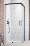 Radaway Cabina dus patrata cu usi glisante Radaway Idea Black KDD 110x110 cm, profil negru mat (387063-54-01L/387063-54-01R)