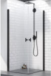 Radaway Cabina dus dreptunghiulara cu usi batante Radaway Nes Black KDD I 90x80 cm, profil negru (10021090-54-01L/10021080-54-01R)