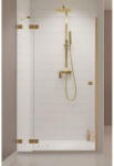 Radaway Usa dus batanta Radaway Essenza Pro Brushed Gold DWJ 120xH200 cm, montaj in nisa, profil auriu periat (10099120-99-01L)