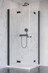 Radaway Cabina dus dreptunghiulara cu usi batante Radaway Nes 8 Black KDD B 90x100 cm, profil negru (10074090-54-01L/10074100-54-01R)
