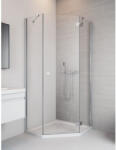 Radaway Cabina dus patrata cu usa batanta Radaway Essenza PTJ 80x80 cm (1385010-01-01L/1385049-01-01)