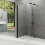 RAVAK Perete sticla dus Walk In Ravak Wall 80xH200 cm (fara brat stabilizator), profil negru (gw9w40300z1)