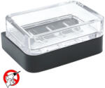 Metaform 25 Black Savoniera cu suport, montaj adeziv sau cu suruburi, negru mat (105G11001)