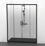 Ideal Standard Usi dus glisante Ideal Standard Connect 2 160xH195.5 cm, montaj in nisa, profil negru (K9282V3)