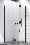Radaway Cabina dus dreptunghiulara cu usi batante Radaway Nes 8 Black KDD I 100x80 cm, profil negru (10071100-54-01L/10071080-54-01R)