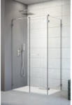 Radaway Cabina dus dreptunghiulara cu usa batanta si perete fix Radaway Arta II KDS 140x90 cm (386522-03-01L/386107-03-01/386111-03-01)