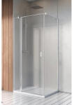 Radaway Cabina dus dreptunghiulara cu usa batanta si perete fix Radaway Nes KDJ II 120x100 cm (10032120-01-01R/10039100-01-01)