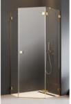 Radaway Cabina dus pentagonala cu usa batanta Radaway Essenza Pro Gold PTJ 80x80 cm, profil auriu (10100000-09-01R/10100100-01-01)
