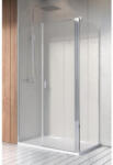 Radaway Cabina dus dreptunghiulara cu usa batanta si perete fix Radaway Nes KDS II 90x80 cm (10033090-01-01R/10040080-01-01)