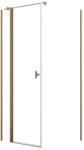 Radaway Cabina dus dreptunghiulara cu usa batanta Radaway Nes Brushed Copper KDJ II 80x70 cm, profil cupru periat (10032080-93-01R/10039070-01-01)