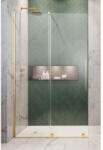 Radaway Perete sticla dus Walk In Radaway Furo Gold 140xH200 cm cu usa glisanta, profil auriu (10106738-09-01R/10110694-01-01)