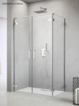 Radaway Cabina dus dreptunghiulara cu 2 usi batante si perete fix Radaway Arta DWD+S 100(60+40)x70 cm (386184-03-01R/386055-03-01L/386109-03-01)