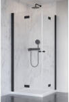 Radaway Cabina dus dreptunghiulara cu usi batante Radaway Nes Black KDD B 100x100 cm, profil negru (Z/10024100-54-01R)