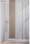 Radaway Cabina dus patrata cu usa batanta 80 cm si perete lateral 80 cm Radaway Essenza KDJ (1385043-01-01R/1384051-01-01)