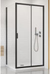 Radaway Cabina dus dreptunghiulara cu usa glisanta Radaway Alienta Black DWJ+S 120x80 cm, profil negru (10260120-54-01/10270080-54-01)