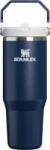 STANLEY Pahar termic IceFlow Dark Navy cu mâner și pai, 890 ml (10-12043-1091)