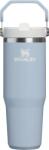 STANLEY Pahar termic IceFlow Blue Dream Stone cu mâner și pai, 890 ml (10-12043-1577)