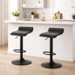 ARTOOL Set 2 scaune de bar Artool Fort, rotative, negre, reglabile (3450_1-S2)