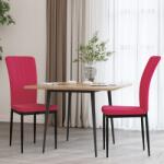vidaXL Scaune de bucatarie, 2 buc. , rosu vin, catifea GartenMobel Dekor (326098)