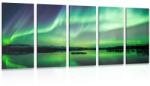 Dovido Tablou 5-piese aurora polară - 200x100