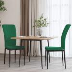vidaXL Scaune de sufragerie, 2 buc. , verde închis, catifea GartenMobel Dekor (326095)