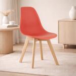 ARTOOL Scaun pentru bucatarie si living Artool Kito vermilion cu picioare din lemn (4095_1)