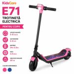 KidsCare Trotineta electrica pentru copii KidsCare E71, Bluetooth, lumini, roz (KC_TE71_P) Trotineta