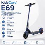 KidsCare Trotineta electrica pentru copii KidsCare E69, 130W, 14 km/h, lumini, negru (KC_TE69_B) Trotineta