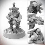 LexShop Starfinder Dwarf Soldier (5901414670269) Figurina