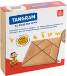 DEICO Joc Educativ Tangram din Lemn - Set cu 200 provocari logice (5947502864943) Joc de societate