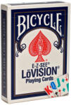 Bicycle - E-Z-SEE Lovision Poker Cards (Rosu/Albastru) (073854001257)