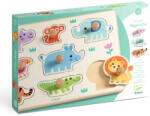 DJECO Puzzle din lemn cu animale salbatice, Djeco (BO-DJ01123)