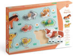 DJECO Puzzle din lemn cu butoni, Djeco (BO-DJ01122)